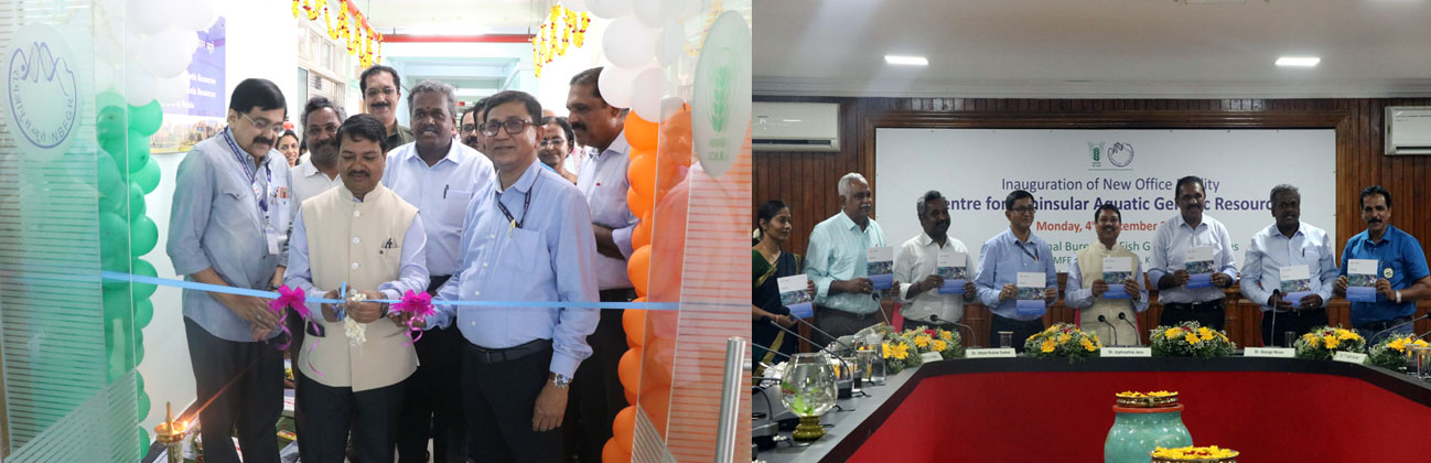 Inauguration of new office facility of Centre for Peninsular Aquatic Genetic Resources, ICAR-NBFGR, Kochi